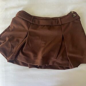 Fashion Nova Brown Mini Skirt